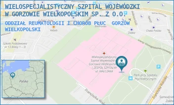 ODDZIAŁ REUMATOLOGII I CHORÓB PŁUC - WIELOSPECJALISTYCZNY SZPITAL WOJEWÓDZKI W GORZOWIE WIELKOPOLSKIM SP. Z O.O. - WALCZAKA 42, GORZÓW WIELKOPOLSKI