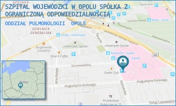 ODDZIAŁ PULMONOLOGII - SZPITAL WOJEWÓDZKI W OPOLU SPÓŁKA Z OGRANICZONĄ ODPOWIEDZIALNOŚCIĄ - KATOWICKA 64, OPOLE