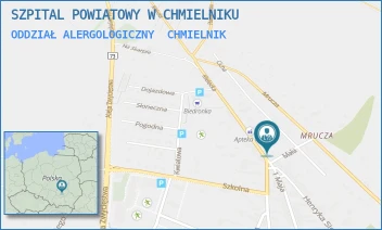 ODDZIAŁ ALERGOLOGICZNY - SZPITAL POWIATOWY W CHMIELNIKU - KIELECKA 1-3,  CHMIELNIK